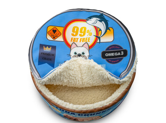 جای خواب گربه مدل قوطی تن ماهی