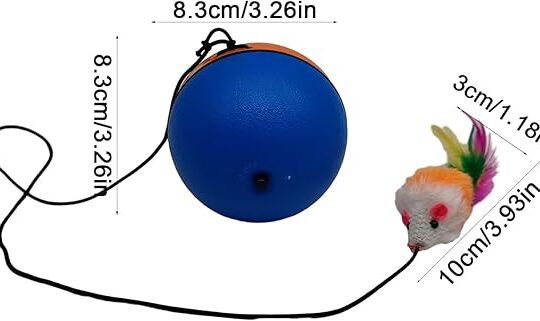 توپ هوشمند متحرک گربه با عروسک موش