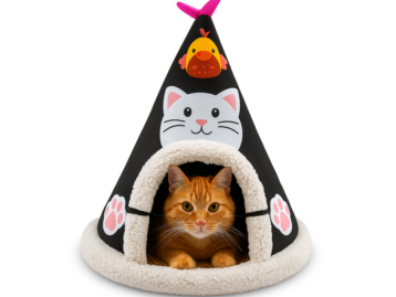 جای خواب مخروطی گربه(مشکی)