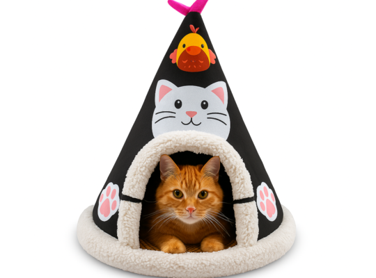 جای خواب مخروطی گربه(مشکی)